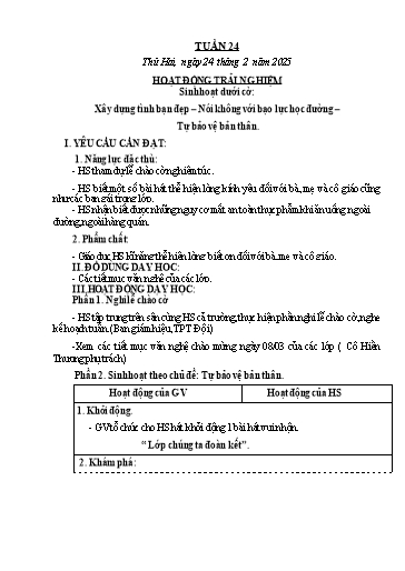 Kế hoạch bài dạy các môn Lớp 3 - Tuần 24 - Năm học 2024-2025 - Phan Thị Duyên