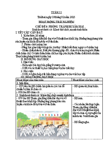 Kế hoạch bài dạy các môn Lớp 4 - Tuần 22 - Năm học 2024-2025 - Ngụy Thị Hồng Thủy