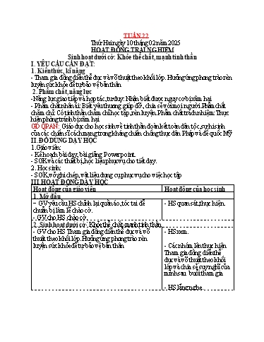 Kế hoạch bài dạy các môn Lớp 4 - Tuần 22 - Năm học 2024-2025 - Phan Thị Thu Hường