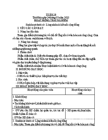 Kế hoạch bài dạy các môn Lớp 4 - Tuần 28 - Năm học 2024-2025 - Võ Thị Khánh Linh