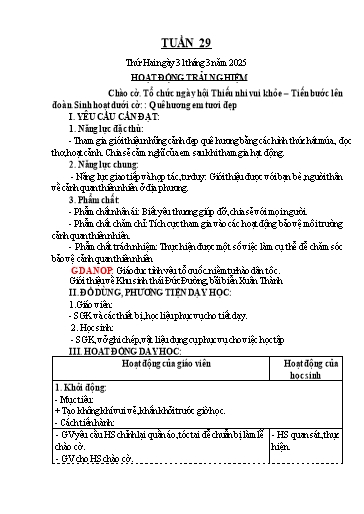 Kế hoạch bài dạy các môn Lớp 4 - Tuần 29 - Năm học 2024-2025 - Ngụy Thị Hồng Thủy