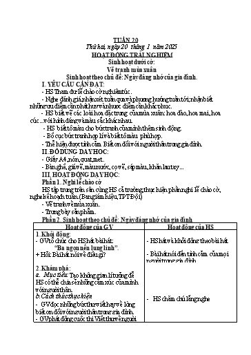 Kế hoạch bài dạy Toán + Tiếng Việt Lớp 2 - Tuần 20 - Năm học 2024-2025 - Phan Thị Thúy Hoa