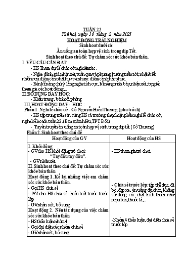 Kế hoạch bài dạy Toán + Tiếng Việt Lớp 2 - Tuần 22 - Năm học 2024-2025 - Phan Thị Thúy Hoa