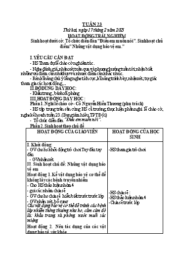 Kế hoạch bài dạy Toán + Tiếng Việt Lớp 2 - Tuần 23 - Năm học 2024-2025 - Lê Thị Thu Hà