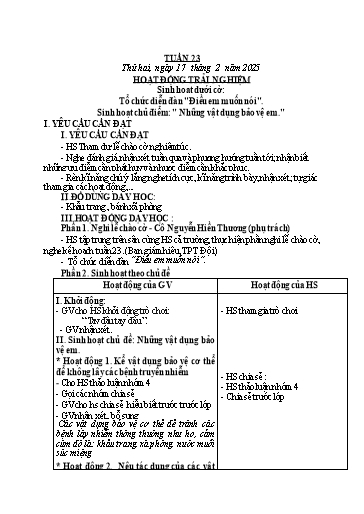 Kế hoạch bài dạy Toán + Tiếng Việt Lớp 2 - Tuần 23 - Năm học 2024-2025 - Phan Thị Thúy Hoa