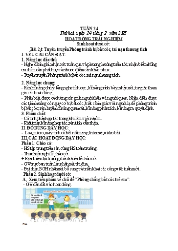 Kế hoạch bài dạy Toán + Tiếng Việt Lớp 2 - Tuần 24 - Năm học 2024-2025 - Phan Thị Thúy Hoa