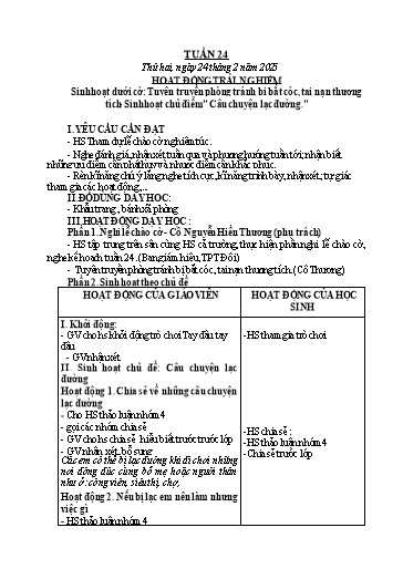 Kế hoạch bài dạy Toán + Tiếng Việt Lớp 2 - Tuần 24 - Năm học 2024-2025 - Lê Thị Thu Hà