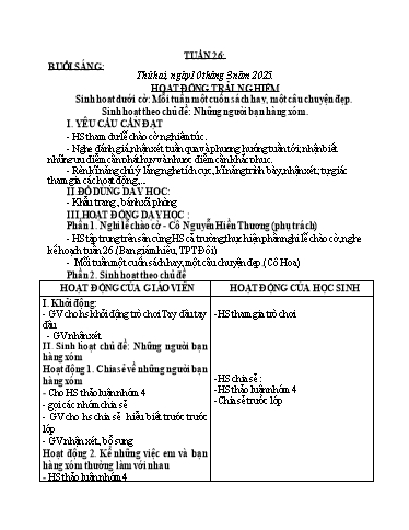 Kế hoạch bài dạy Toán + Tiếng Việt Lớp 2 - Tuần 26 - Năm học 2024-2025 - Trần Thị Hoài Trang