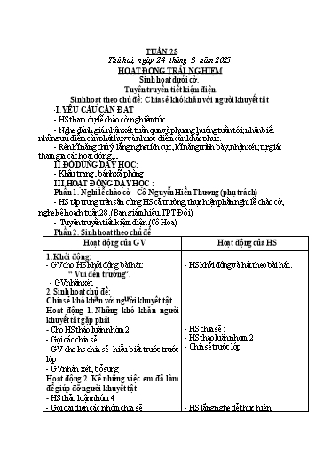 Kế hoạch bài dạy Toán + Tiếng Việt Lớp 2 - Tuần 28 - Năm học 2024-2025 - Phan Thị Thúy Hoa