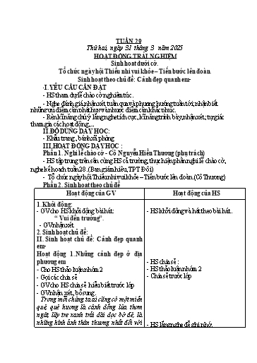 Kế hoạch bài dạy Toán + Tiếng Việt Lớp 2 - Tuần 29 - Năm học 2024-2025 - Phan Thị Thúy Hoa